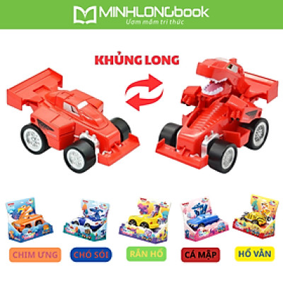 Đồ Chơi DUKA: Xe Biến Hình Động Vật - Cá Mập/Rắn Hổ/Khủng Long/Chim Ưng/Hổ Vằn/Chó Sói