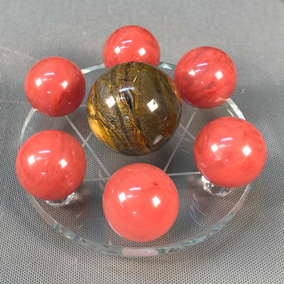 Đĩa cầu thất tinh hợp mệnh Thổ 15cm