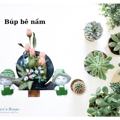 BÚP BÊ NẤM_Thú bông len