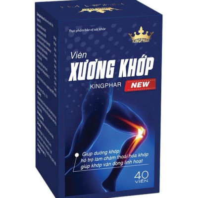 Viên xương khớp  Kingphar New  - Hộp 40 viên - Dưỡng Khớp, Giúp Phục Hồi Cấu Trúc Mô Sụn Khớp