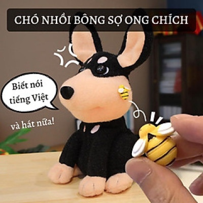 Cún Con Sợ Ong Chích, Cún Điện Tử Nhồi Bông Biết Hát Và Nhái Giọng Nói Kể Cả Tiếng Việt