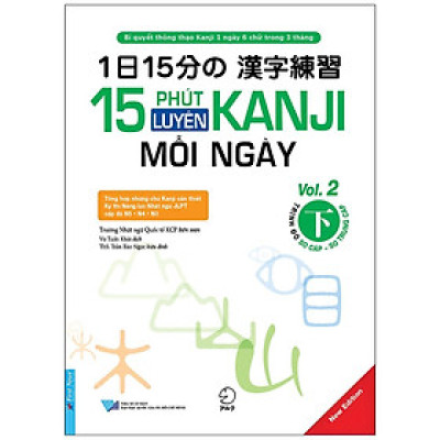 Sách - 15 Phút Luyện Kanji Mỗi Ngày - Vol.2