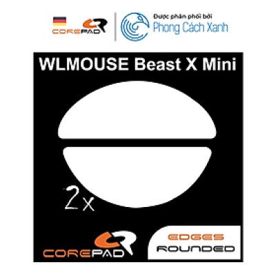 Feet chuột PTFE Corepad Skatez PRO WLmouse BEAST X Mini Wireless (2 bộ) - Hàng Chính Hãng