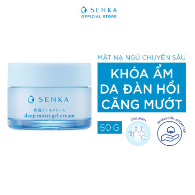 Mặt Nạ Ngủ Cấp Ẩm Chuyên Sâu Dạng Gel Senka Deep Moist Gel Cream 50g