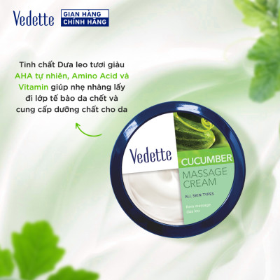 Kem Massage Vedette Dưa leo 145ml