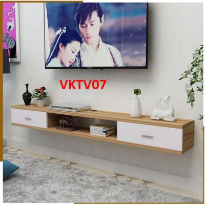 Kệ ti vi treo tường 2 ngăn kéo VKTV07 - Nội thất lắp ráp