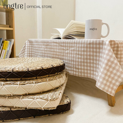 Đệm cói ONGTRE ngồi bệt vuông/Tròn có mút xốp đàn hồi (40cm)