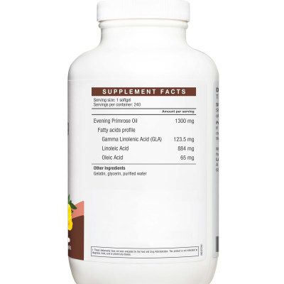 VIÊN UỐNG DẦU HOA ANH THẢO HỖ TRỢ CÂN BẰNG NỘI TIẾT TỐ LAC MEGA EVENING PRIMROSE OIL 1300MG (240 VIÊN)