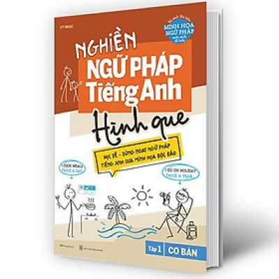 Sách - Nghiền Ngữ Pháp Tiếng Anh Hình Que - Tập 1 - Cơ Bản - Megabook