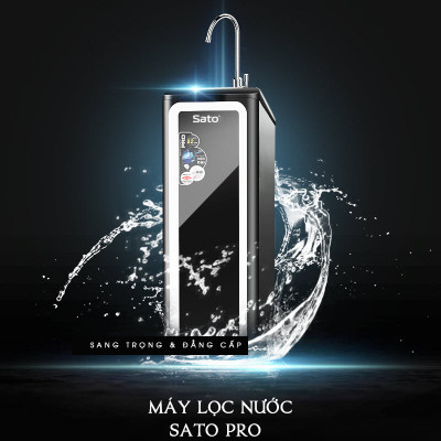 Máy lọc nước Sato Hydrogen PRO PRo5309HD 9 cấp lọc - Công nghệ tạo Hydrogen ion kiềm: có tác dụng giúp trung hòa các tác nhân oxi hóa, tạo kiềm tính, bổ sung chất điện giải - Miễn phí vận chuyển toàn quốc - Hàng chính hãng