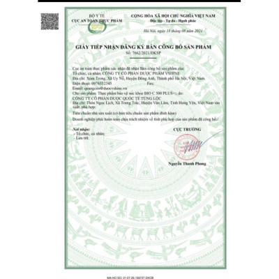 Viên uống bổ sung VITAMIN C - Bio C 500 Plus+ Vshine tăng cường sức đề kháng , nâng cao sức khỏe