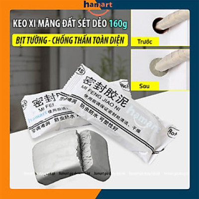 Keo Đất Sét Xi Măng Dẻo Bịt Tường 160gr Vá Trám Lỗ Điều Hoà Chống Thấm Cách Nhiệt Sửa Chữa Nhà Cửa Hamart