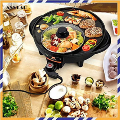 BẾP LẨU NƯỚNG ĐIỆN ĐA NĂNG BBQ 2 TRONG 1 CAO CẤP - HÀNG CHÍNH HÃNG