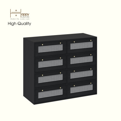 HAPPY FURNITURE , Tủ lưu trữ 8 ngăn kéo - MAY , THK_304 , 110cm x 45cm x 93cm DxRxC