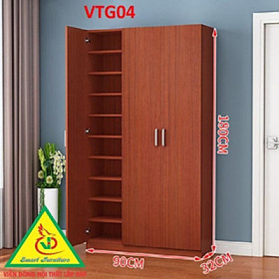 Tủ Giày Hiện Đại Nhiều Ngăn Để Giày, Tiết Kiệm Diện Tích VTG04A - Nội thất lắp ráp Viendong Adv
