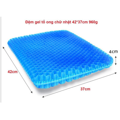 Đệm ngồi 3D Silicon văn phòng PEAFLO thế hệ mới, cấu trúc tổ ong 2 lớp thoáng khí, giảm áp lực lên mông, giảm đau mông.