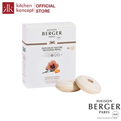 Maison Berger - Bộ tinh dầu xe hơi hương Velvet of Orient - 2 cái