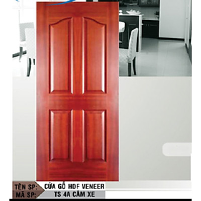 Cửa phòng ngủ gỗ công nghiệp Juno sofa HDF Veneer 4A - căm xe