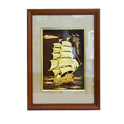 Tranh Thuyền Dát Vàng