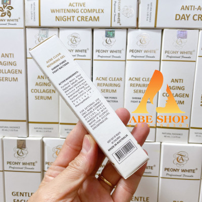 Kem Mụn PEONY WHITE 20ml - Hết Mụn - Đẩy Lùi Các Yếu Tố Gây MỤN - Giảm Thâm Sau MỤN