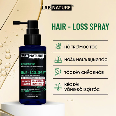 [MỚI] Xịt Ngăn Rụng Tóc, Làm Dày Tóc Lab Nature Hair - Loss Spray 100ml - Dành cho tóc thưa, mảnh