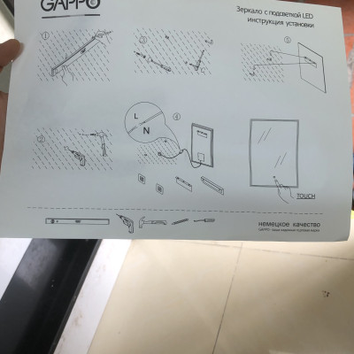 GƯƠNG LED NGA CAO CẤP GAPPO G601 60X80CM