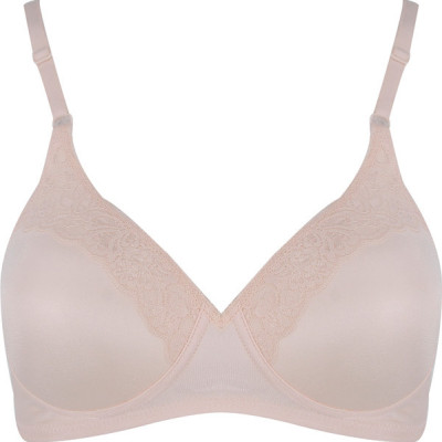 Áo ngực nữ Triumph 052HP không gọng,mút mỏng phối ren màu hồng phấn