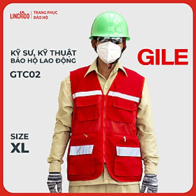 Áo Gile Bảo Hộ Lao Động Vải Thành Công Cao Cấp Dành Cho Kỹ Sư, Kỹ Thuật Mã GTC02