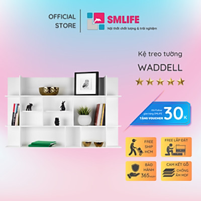Kệ trang trí gỗ kiểu dáng nhỏ gọn SMLIFE Waddell
