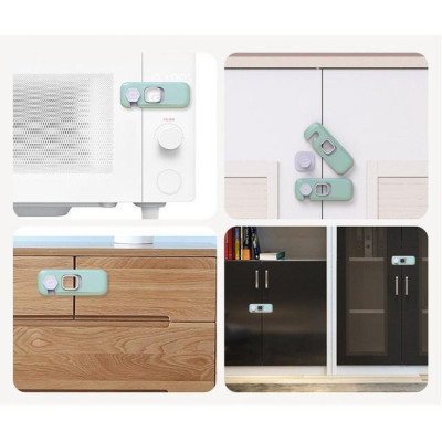 Khóa Chốt Cánh Tủ Kiểu Dáng Hiện Đại, Chốt Tủ Đa Năng Tiên Dụng, An Toàn Cho Bé, Sử Dụng Miếng Dán 3M Chắc Chắn. TakyHome 3107