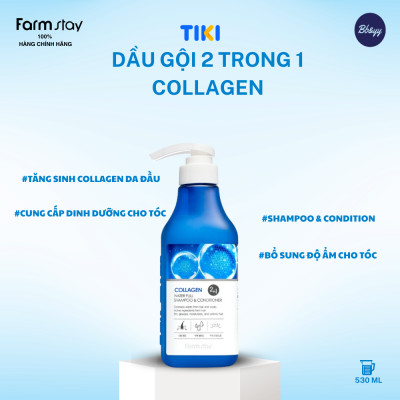Dầu Gội 2 Trong 1 Collgane _ Collagen Water Full Shampoo & Conditioner
