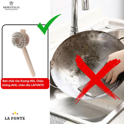 Cọ nồi chống trầy cán nhựa để rửa xoong nồi, chảo chống dính, chén đĩa Lafonte - 003643