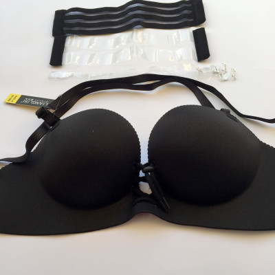 Áo ngực dây rút đúc su nâng ngực mặc với đầm trễ vai hở lưng