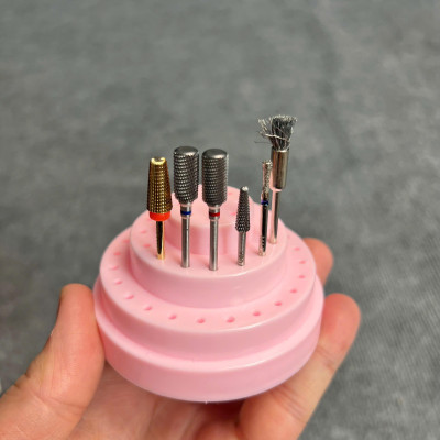 Combo 5 Đầu Mài Titan Đa Năng Mạ Vàng Tặng Chổi Vệ Sinh Đầu Mài phá gel Chuyên Dụng Làm Nail Cá Nhân Tại Nhà Và Tiệm Spa