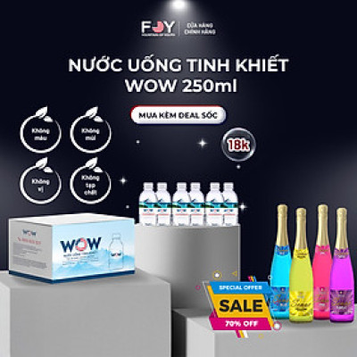 Lốc 6 Chai Nước tinh khiết WOW loại 250ml