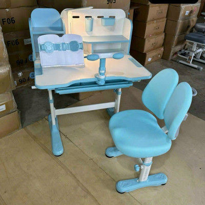 Bộ bàn ghế học sinh tiểu học có nâng hạ tay quay chỉnh góc 45 độ CTK08 Juno sofa ngang 80cm