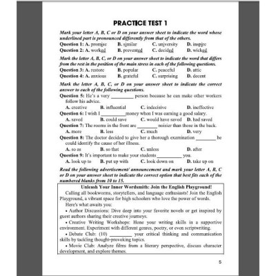 Sách - Hướng dẫn giải chi tiết đề luyện thi tốt nghiệp THPT môn tiếng anh theo cấu trúc đề thi 2025 (HA)