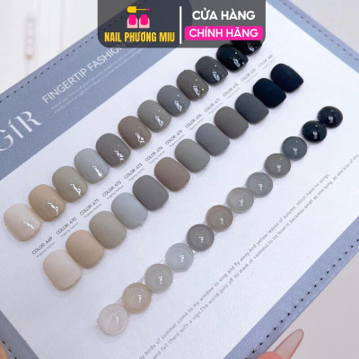 Set Sơn Gel Màu Nude BUBGIR 12 Màu Số 41 Tông Nâu thạch trà sữa Nude, Hồng Nude đậm , Đỏ Nude Chai 15ml Làm Nail Siêu Bóng Đặc Mướt, Tặng Bảng Màu