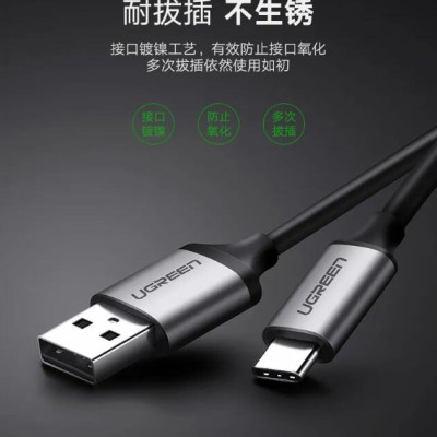 Ugreen UG50544CM183TK 1.5M màu Xám Cáp chuyển đổi TYPE C sang HDMI dương + hỗ trợ cổng USB cấp nguồn - HÀNG CHÍNH HÃNG