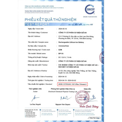 Pin khởi động Xe máy DZM BP106H | Tuổi thọ 8-10 năm | Thay Ắc quy chì | Pin Lithium LifePO4 | 12V - 2.5Ah - 50A 