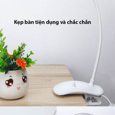 Đèn Bàn Học USB Di Động Cao Cấp Kẹp Bàn – Bảo Vệ Mắt Chống Cận KitAcoom Hàng Chính Hãng Cao Cấp, Không Bao Gồm Củ Sạc