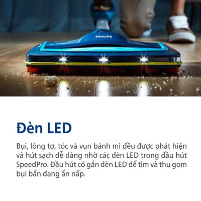 Máy hút bụi cầm tay không dây dạng cán 3 trong 1 SpeedPro Aqua thương hiệu Philips FC6730/81 - Hàng Chính Hãng