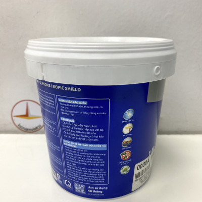 Sơn phào chỉ trong và ngoài nhà Toa 4 Seasons Tropic Shield màu xanh C- 7742_1L