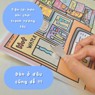 Bộ Tranh Tương Tác Cô Tiên Xanh - Tiệm Cơm Tấm Sườn Bì Chả