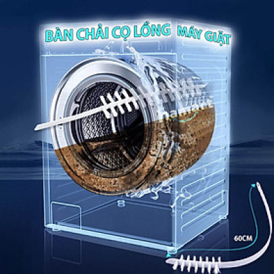 Bàn Chải Cọ Lồng Máy Giặt Vệ Sinh Cặn Bẩn Chà Sạch Sâu Khoang Máy Cửa Ngang & Cửa Đứng