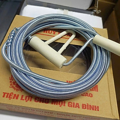 Cuộn Dây Lò Xo Thông Tắc Cống – 5m & 10m, Làm Sạch Cống Nghẹt Hiệu Quả