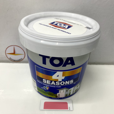 Sơn phào chỉ trong và ngoài nhà Toa 4 Seasons Tropic Shield màu hồng B- 8094_1L