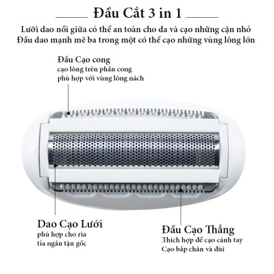 Dao Cạo Lông Đa Năng 4 trong 1, Cạo Lông Mặt, Tỉa Lông Mũi Tỉa Lông Body Tỉa Lông Vùng Bikini Tỉa Lông Mày Sạc USB Nhỏ gọn Tiện Lợi 