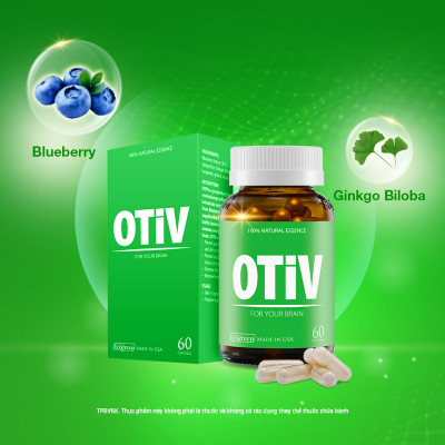 Combo 2 hộp OTIV bổ não 60 viên tặng 1 hộp 15 viên
