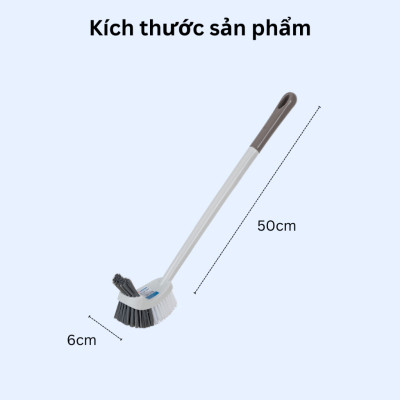 CỌ TOILET CAO CẤP, CỌ CONG 2 MẶT 5850, CHỔI CỌ BỒN CẦU NHÀ VỆ SINH VIỆT NHẬT